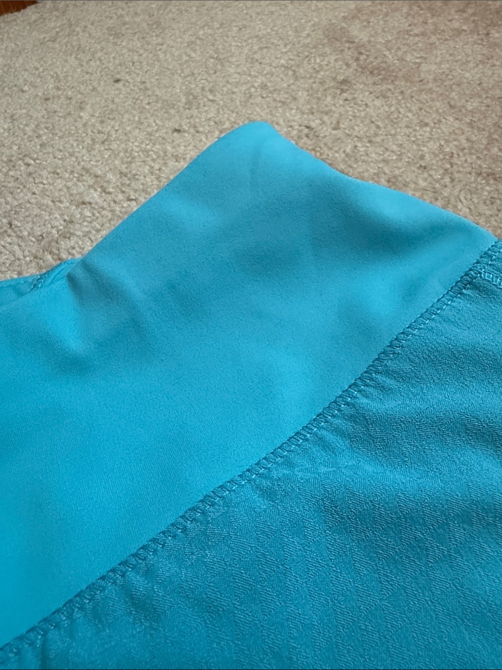 Oiselle Baby Blue Mac Roga Shorts - Picture 5 of 9